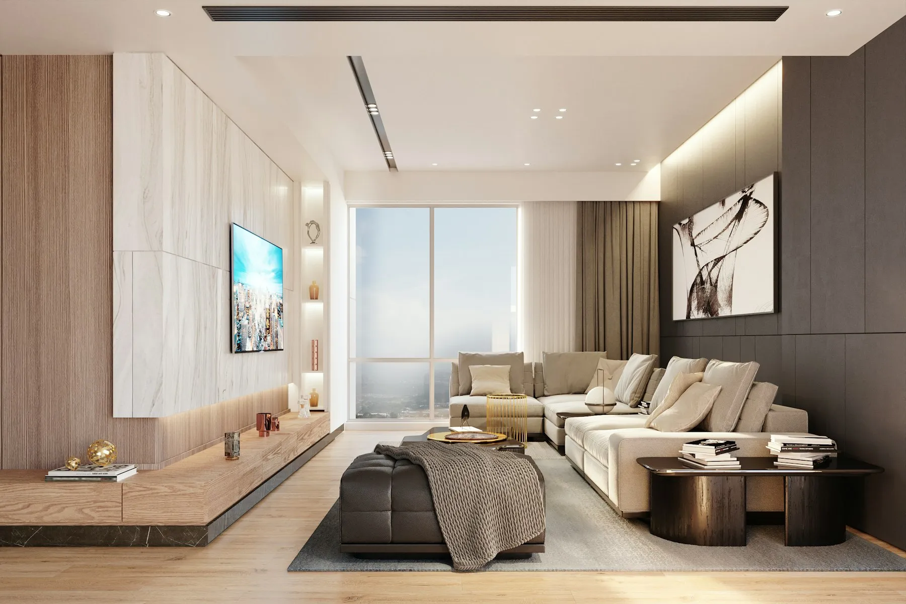 Living: luz natural o dia inteiro